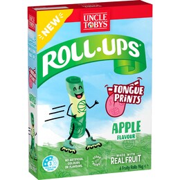 Uncle Tobys Roll Ups Apple 6 pack – Woolworths