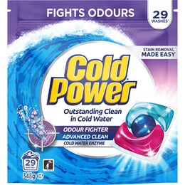 Cold Power Laundry Capsules Odour Fighter 29 pack – Woolworths