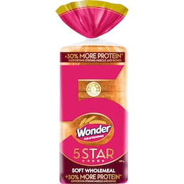 Wonder White Wonder White 5 Star Soft Wholemeal Loaf 680g