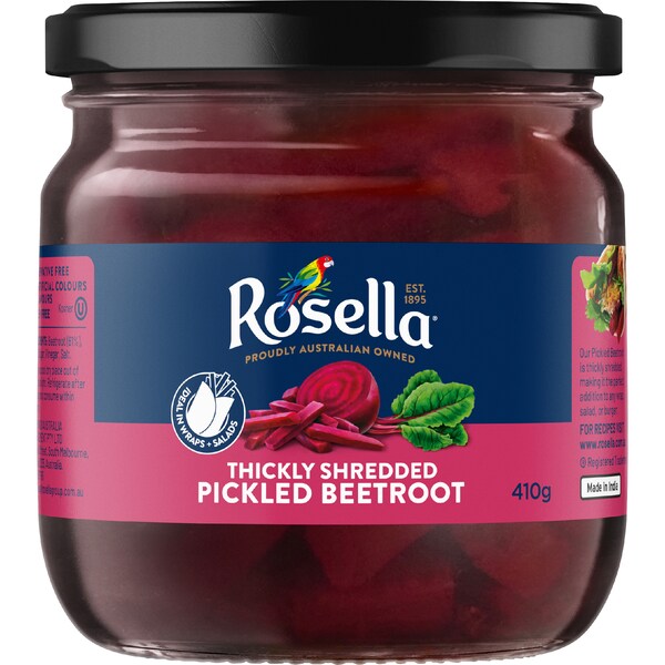 Rosella Thickly Shredded Pickled Beetroot 410g