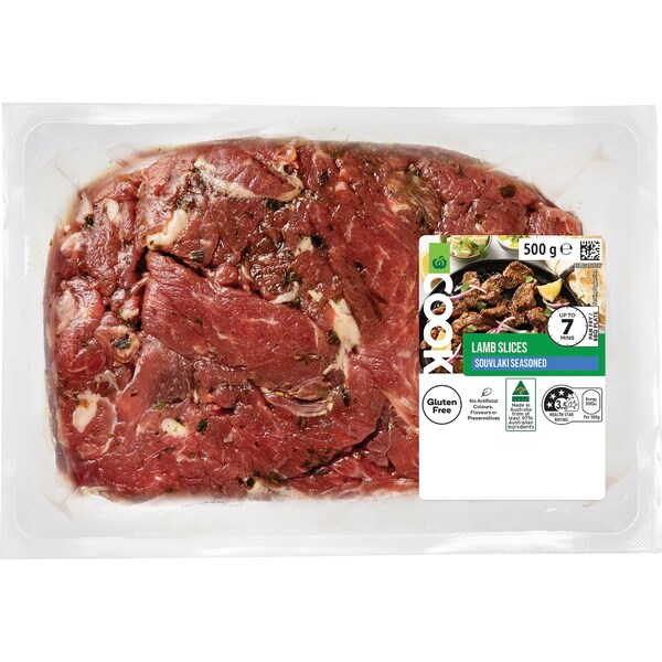 Woolworths COOK Lamb Slices Souvlaki 500g
