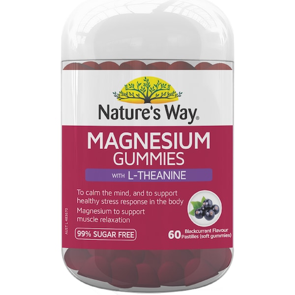 Nature's Way Magnesium Gummies With L Theanine 60 pack
