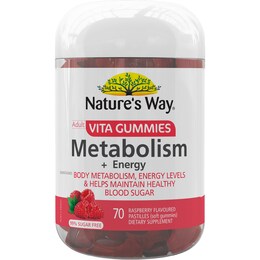 Nature's Way Adult Vita Gummies Metabolism + Energy 70 pack – Woolworths