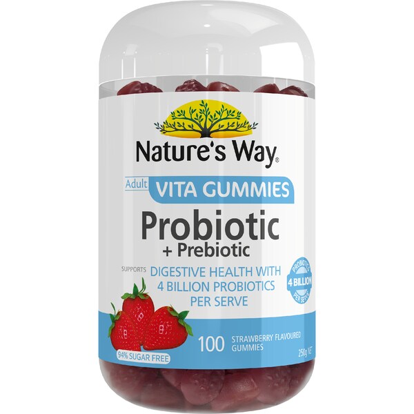 Nature's Way Adult Vita Gummies Probiotic & Prebiotic 100 pack