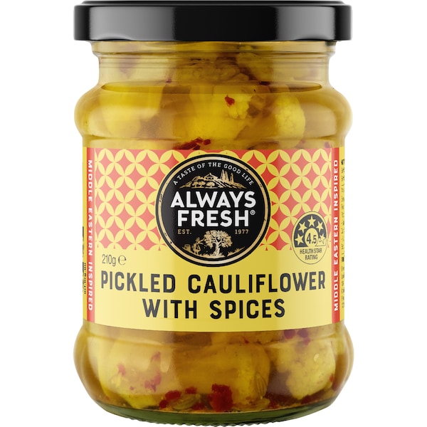 Always Fresh Pickled Cauliflower With Spices 210g