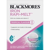 Blackmores Iron Rapi Melt Tablets