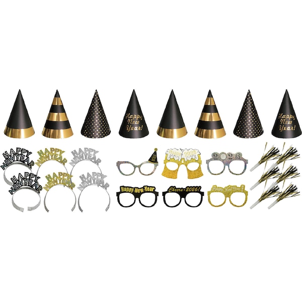 Whiz Pop Bang New Year Eve's Party Kit 26 pack