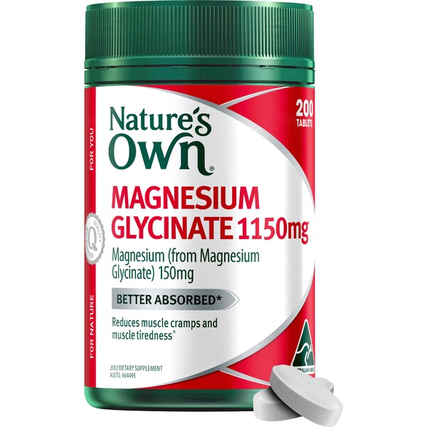 Nature's Own Magnesium Glycinate 1150mg Tablets 200 pack