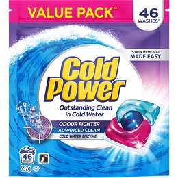 Cold Power Odour Fighter Laundry Capsules 46 pack – Woolworths