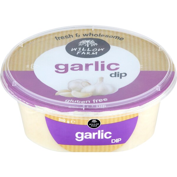 Willow Farm Dip Garlic 200g