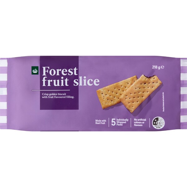 Woolworths Forest Fruit Slice 218g