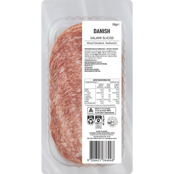 Danish Salami Sliced 150g
