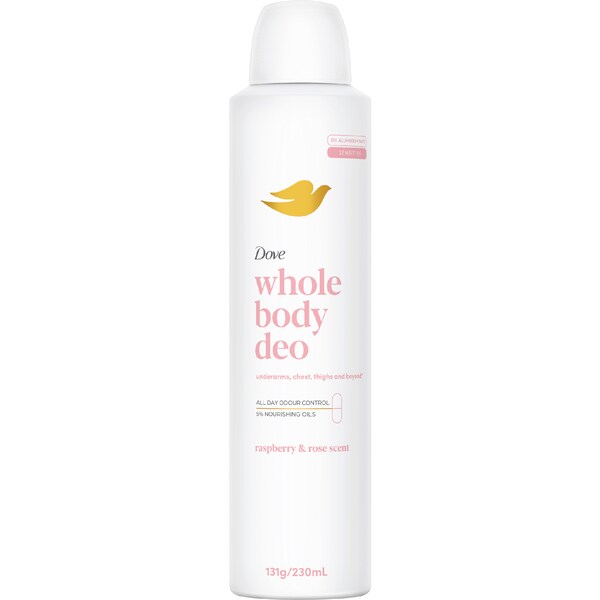 Dove Women Whole Body Deodorant Raspberry & Rose 230mL