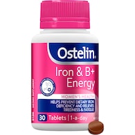Ostelin Iron & B+ Energy Tablets For Women's Health