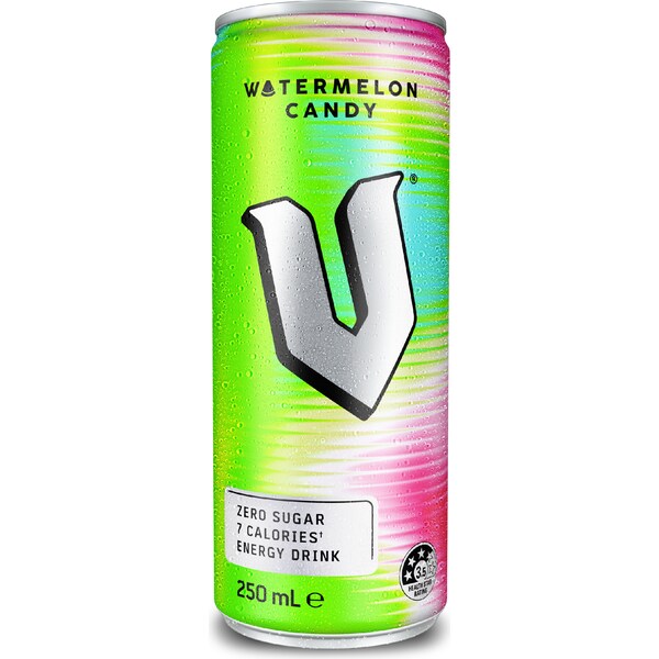 V Energy Drink Watermelon Candy Zero Sugar 250mL