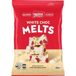 Nestle Bakers Choice Melts White Chocolate 225g