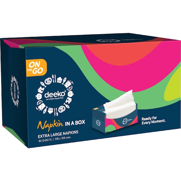 Deeko Napkins In A Box 80 pack