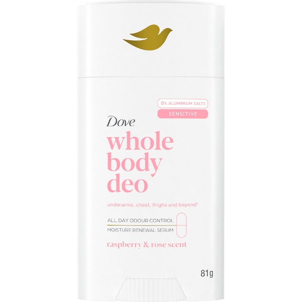 Dove Women Whole Body Deodorant Stick Raspberry & Rose 81g