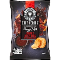 Red Rock Deli Chef Series Potato Chips Smoky Beef Ribs With BBQ Sauce