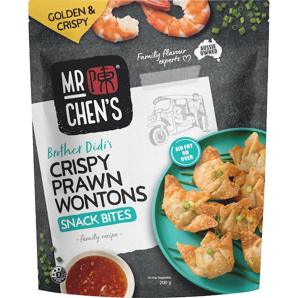 Mr Chen's Crispy Prawn Wontons Snack Bites 200g