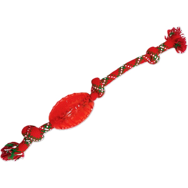 Minipaw Rope Dog Toy With Rubber Ball each