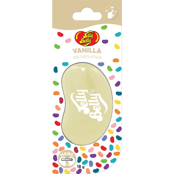 Jelly Belly Hanging Gel Car Air Freshener Vanilla each