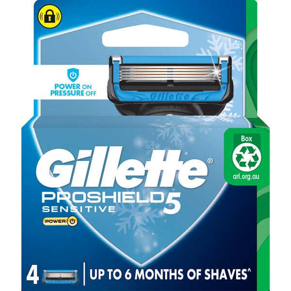 Gillette Proshield5 Power Chill Blade Cartridges 4 pack