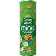 Sunbites Grain Waves Minis Sour Cream & Chives Wholegrain Chips