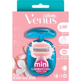 Gillette Venus Mini Comfort Glide Razor White Tea each – Woolworths
