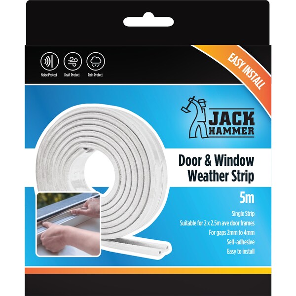 Jack Hammer Door & Window Weather Strip 5m each