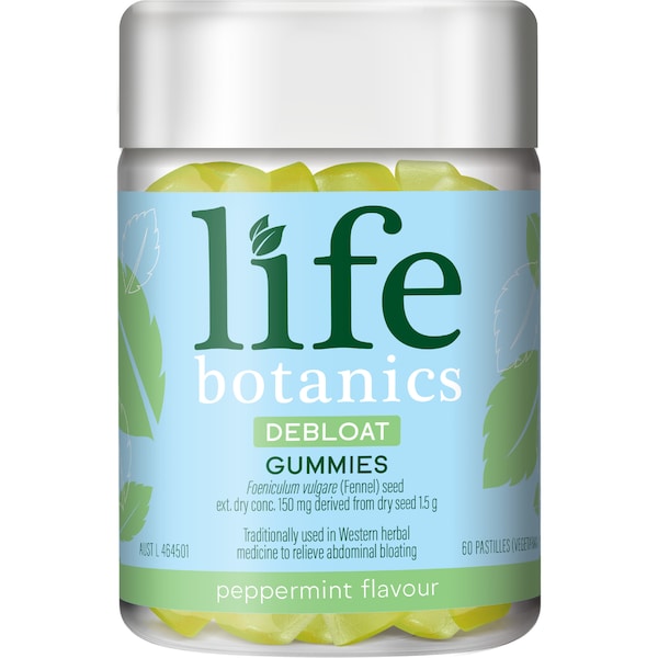Life Botanics Debloat Gummies Peppermint Flavour 60 pack