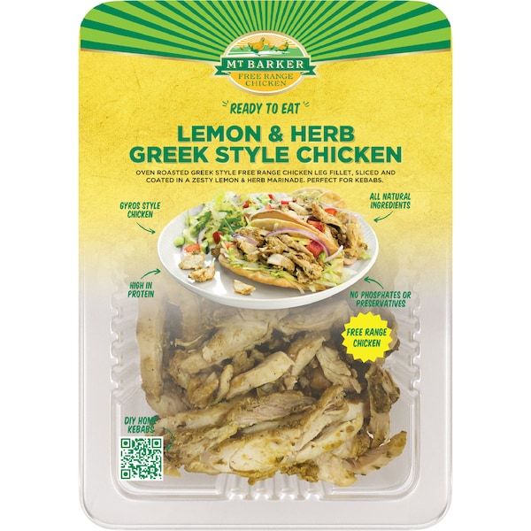 Mt Barker Lemon & Herb Greek Style Sliced Chicken 220g