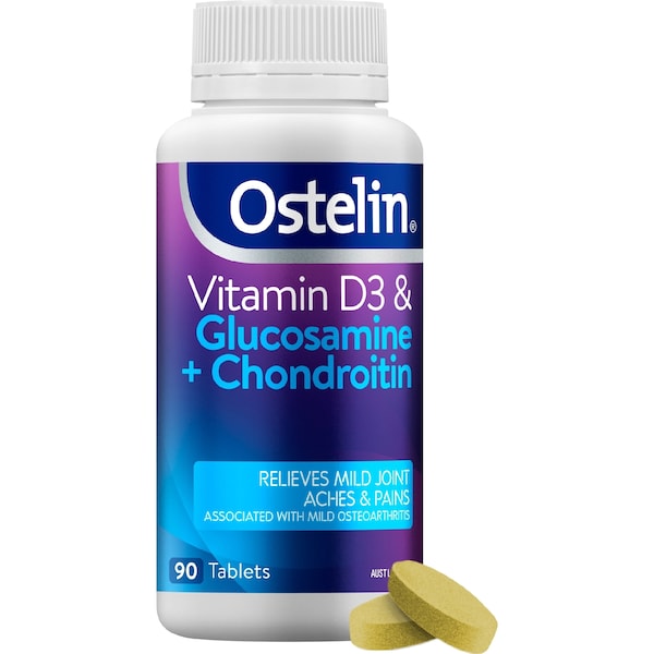 Ostelin Vitamin D3 & Glucosamine + Chondroitin Tablets 90 pack