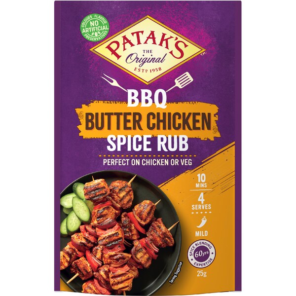 Patak's BBQ Spice Mix Rub Butter Chicken 25g