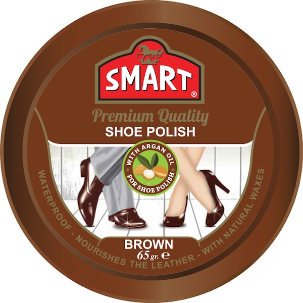 Smart Shoe Polish Brown 65g