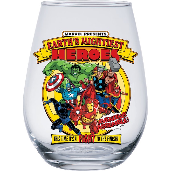 Christmas Globe Glass Marvel Avengers each