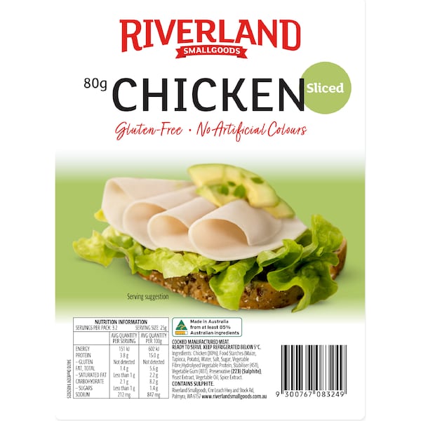 Riverland Chicken Slices 80g