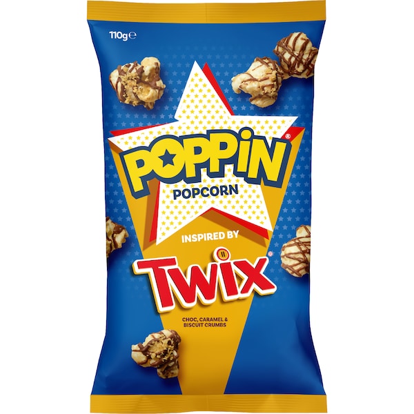 Poppin Ready To Eat Popcorn Twix 110g