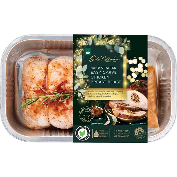 Woolworths Easy Carve Chicken Breast Roast With Cranberry Stuffing 1kg - 1.3kg
