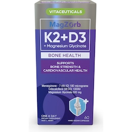 Vitaceuticals Magzorb K2 + D3 Bone Health Capsules 60 pack – Woolworths