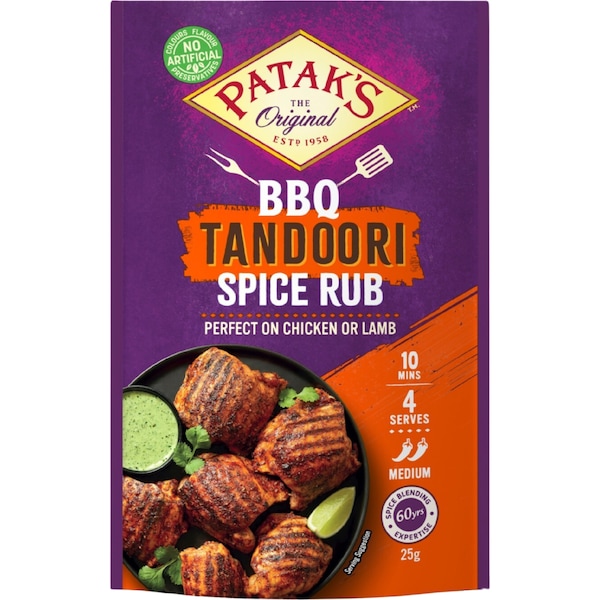Patak's BBQ Spice Mix Rub Tandoori 25g