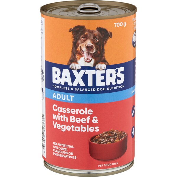 Baxter's Adult Wet Dog Food Casserole Beef & Vegetables 700g