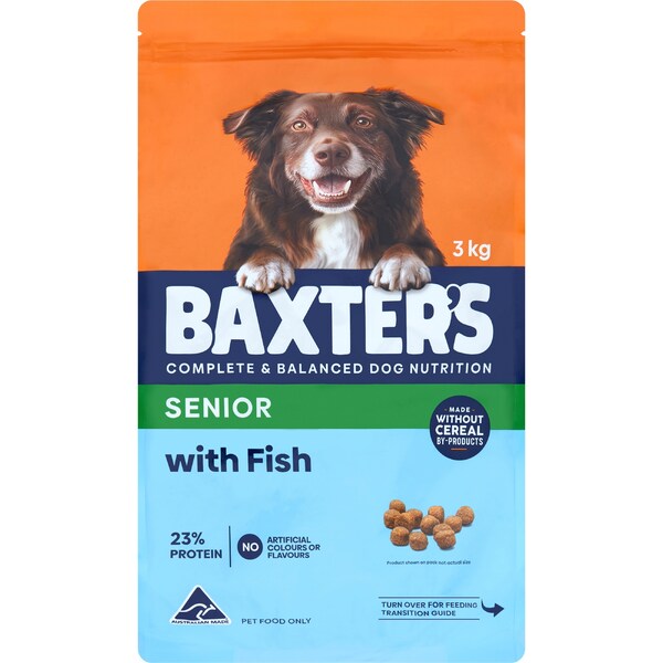 Baxter's Senior Dry Dog Food Fish 3kg