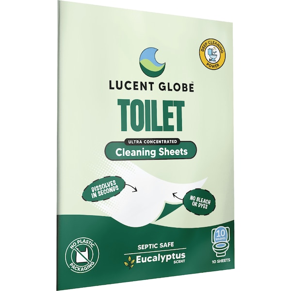 Lucent Globe Toilet Cleaning Sheets Eucalyptus 10 pack