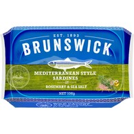 Brunswick Sardines Mediterranean Style In Rosemary & Sea Salt