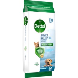 Dettol Homes With Pets Multipurpose Wipes Fresh Breeze 110 pack – Woolworths