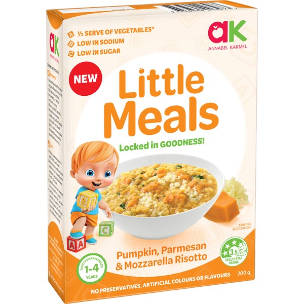 Annabel Karmel Little Meals Pumpkin, Parmesan & Mozzarella Risotto 200g