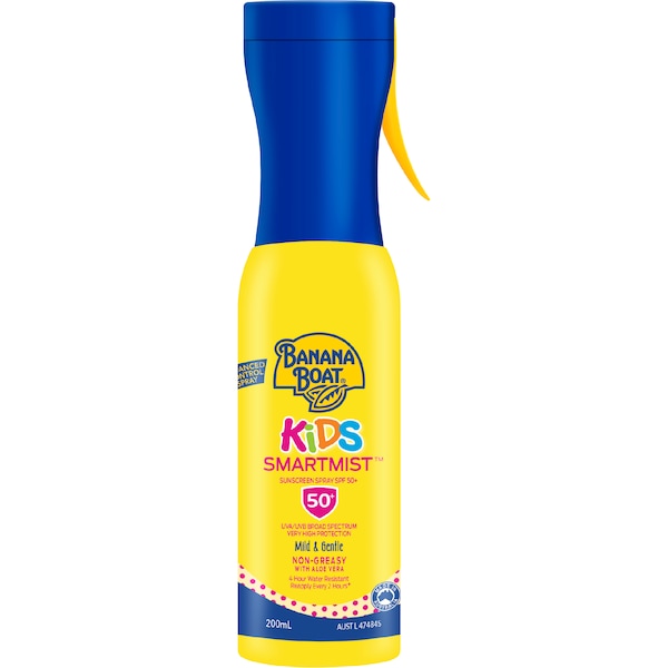Banana Boat Kids Smartmist Sunscreen Spray SPF 50+ 200mL