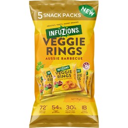 Infuzions Infuzions Veggie Rings Aussie Barbecue 5 pack