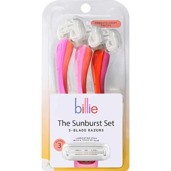 Billie Sunburst Set Disposable Razors 3 pack
